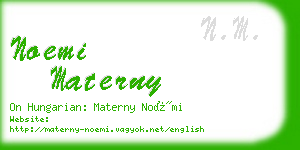 noemi materny business card